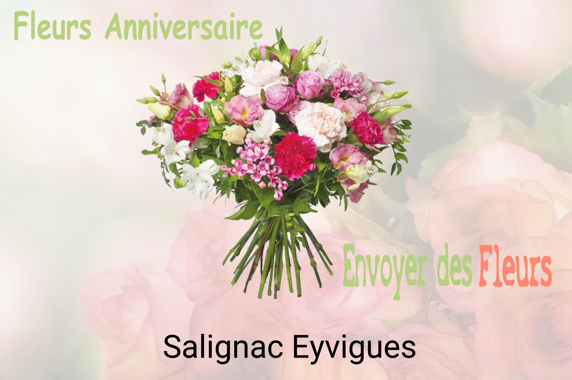 Bouquet de fleurs d’anniversaire livré à Salignac-Eyvigues